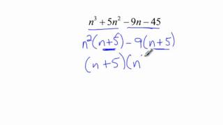 Algebra 2  Factoring Cubic Polynomials by Grouping [upl. by Morrie573]