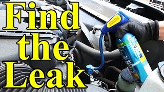 How to Find AC Leaks in Your Car UV Dye [upl. by Onitnatsnoc]