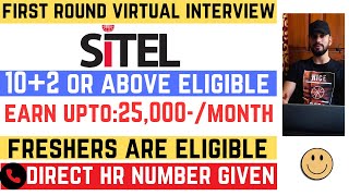 Sitel First Round Virtual Interview 2024  12th Pass Eligible  Direct HR Number Providedquot [upl. by Stannfield]