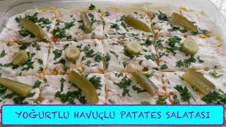 Yoğurtlu Havuçlu Patates Salatası TarifiPatates Salatası Nasıl Yapılır [upl. by Mclain120]