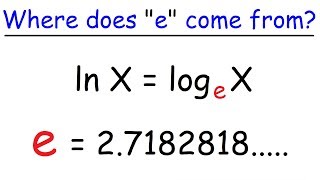 Logarithms  e  Eulers Number [upl. by Nims]