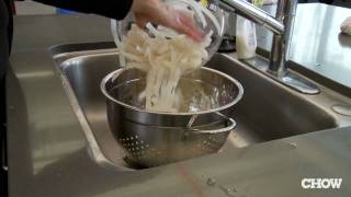 How to Prep Rice Noodles  CHOW Tip [upl. by Tibbs]