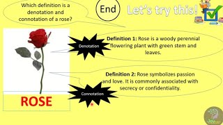 Denotation vs Connotation Word Meanings Common Core State Standard RL4 [upl. by Oinotnaesoj]