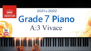 ABRSM 20212022 Grade 7 A3 Vivace  G P Telemann Piano exam piece [upl. by Ardyth]