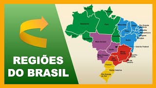 Regiões do Brasil  Localização dos estados  Mapa do Brasil [upl. by Onilecram190]