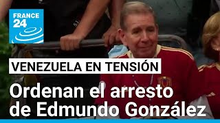 Ministerio de Justicia de Venezuela emite una orden de arresto contra Edmundo González [upl. by Enawd]