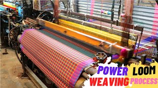 Traditional Weaving Process in Power Loom [upl. by Maribelle]