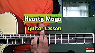 Hearty Maya  Guitar lesson  Neetesh J Kunwar [upl. by Mumford]