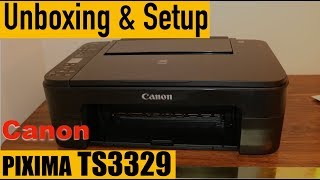 Canon TS3329 Unboxing Setup amp Quick Test review [upl. by Rexanne800]