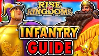 BEST Legendary INFANTRY Investment Order for F2P Rise of Kingdoms Infantry Guide  Best Commanders [upl. by Adigun894]