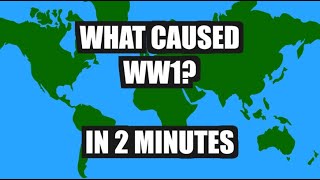 What Caused WW1  In 2 minutes [upl. by Kalagher]