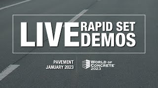 World of Concrete 2023 Pavement Demo [upl. by Ameehsat]