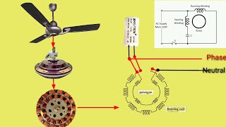 How to check ceiling fan wiring capacitor  install ceiling fan ceiling fan installation fans [upl. by Ynes]