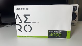 Стильно и точка Распаковка GIGABYTE GeForce RTX 4090 AERO OC [upl. by Atnuahc]