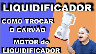 LIQUIDIFICADOR Motor do Liquidificador COMO TROCAR O CARVÃO Liquidificador Philips Walita [upl. by Sitoeht]