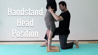 The Best Handstand Head Position for a Straighter Handstand Line [upl. by Medorra]