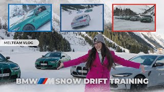 MELTEAM VLOG BMW M SNOW DRIFT TRAINING BMWM [upl. by Tnecnev366]