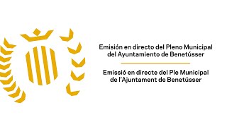 Ple ordinari Ajuntament de Benetússer 26 de Septembre de 2024 [upl. by Oletha726]