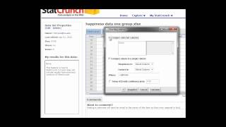 ANOVA Test in StatCrunch [upl. by Eisak]