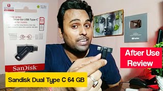 Sandisk 64 GB Pendrive Review after 6 Months Use  Ultra Dual Drive Go Type C Pendrive [upl. by Latnahc]