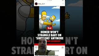 Disney wont let homer strangle bart no more thesimpsons disney homersimpson bartsimpson [upl. by Borlow336]