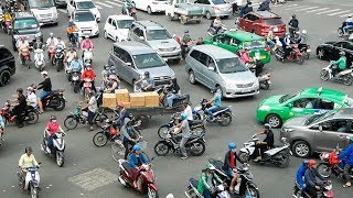 Insane Rush Hour Traffic in Ho Chi Minh City  Vietnam 2018 [upl. by Leahciam]