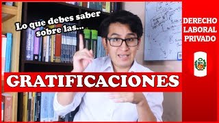 LAS GRATIFICACIONES  Derecho Laboral Privado PERÚ [upl. by Simonetta]