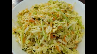 Krautsalat schnell einfach und sehr lecker Weißkohlsalat [upl. by Hnil]