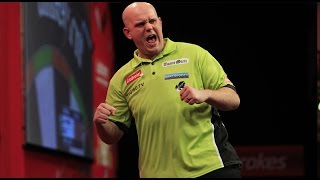 17 PERFECT DARTS  Michael van Gerwen throws 17 perfect darts [upl. by Ethyl]