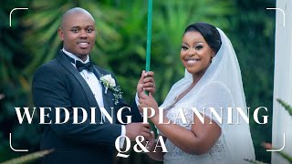 QampA Wedding Planning  Finances  Suppliers  Tips amp Tricks  Couple  South African YouTuber [upl. by Nylimaj385]