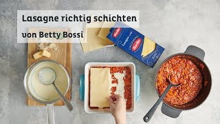 Lasagne richtig schichten  Tipps amp Tricks von Betty Bossi in Kooperation mit Barilla [upl. by Palmore]