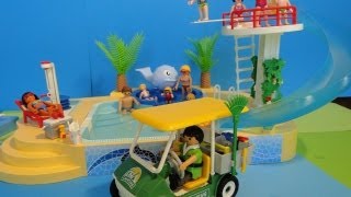 PLAYMOBIL 2014 Summer Fun piscine 5433 pool camping [upl. by Griff]