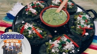 Receta Tacloyos de haba  Cocineros Mexicanos [upl. by Ardnalac164]