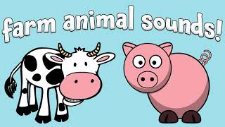 Farm Animals for Toddlers  Learn Farm Animal Sounds and Names  Kids Learning Videos [upl. by Neri]