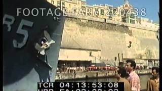 Cold War USA Navy USS Liberty Into Malta Drydock After Attack By Israel 22043802  Footage Farm [upl. by Finah]