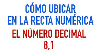 Números decimales en la recta numérica paso a paso [upl. by Aria969]