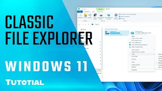 Windows 11 Enable classic File Explorer 2024 [upl. by Nosille232]