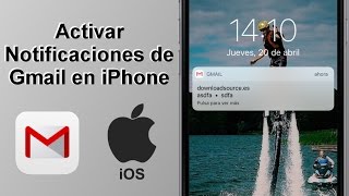 Como activar notificaciones ✅ de Gmail en iOS para los correos recibidos [upl. by Nwahsad]