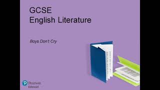 GCSE English Literature New Novel – Boys Dont Cry [upl. by Aivatnwahs]