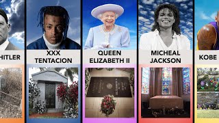 Tombstones of the Most Famous People Who Died  Comparison [upl. by Jyoti]