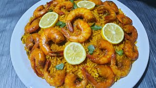 روز بالكروفات ارز بالجمبري riz aux crevettes 🍤 [upl. by Murphy]