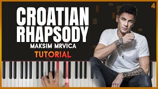 CROATIAN RHAPSODY by Maksim Mrvica  Piano Tutorial Part 1 [upl. by Ahsieket]