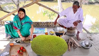 আমি আর দাদু দুজনে মিলে একদম নতুন স্বাদে এঁচোর রান্না করলামbengali echor recipe [upl. by Attevad]