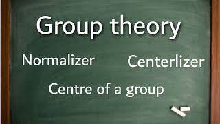 Normalizer centrelizer centre of group and partition with example in hindiurdu for mscbscbs [upl. by Anyak]