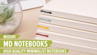 Midori MD Notebooks High Quality Minimalist Notebooks for Journalers and Artists [upl. by Eirlav501]