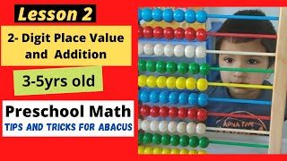 Abacus for beginners preschool kids Math and Addition How to start Abacus easy way 35 yr Toddler [upl. by Nennerb806]