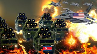 North Koreas newest antiaircraft missileHwasong15 missile shoot down US surveillance aircraft [upl. by Drabeck]