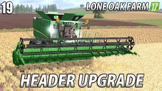 NEW HEADER and 3rd CUT SILAGE  Lone Oak Farm  Farming Simulator 17  19 [upl. by Relyuc]