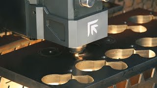 Prima Power Platino Fiber with 4kw Laser Cutting Demonstration [upl. by Riesman367]