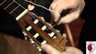 How to Restring a Classical Guitar [upl. by Nilorac]